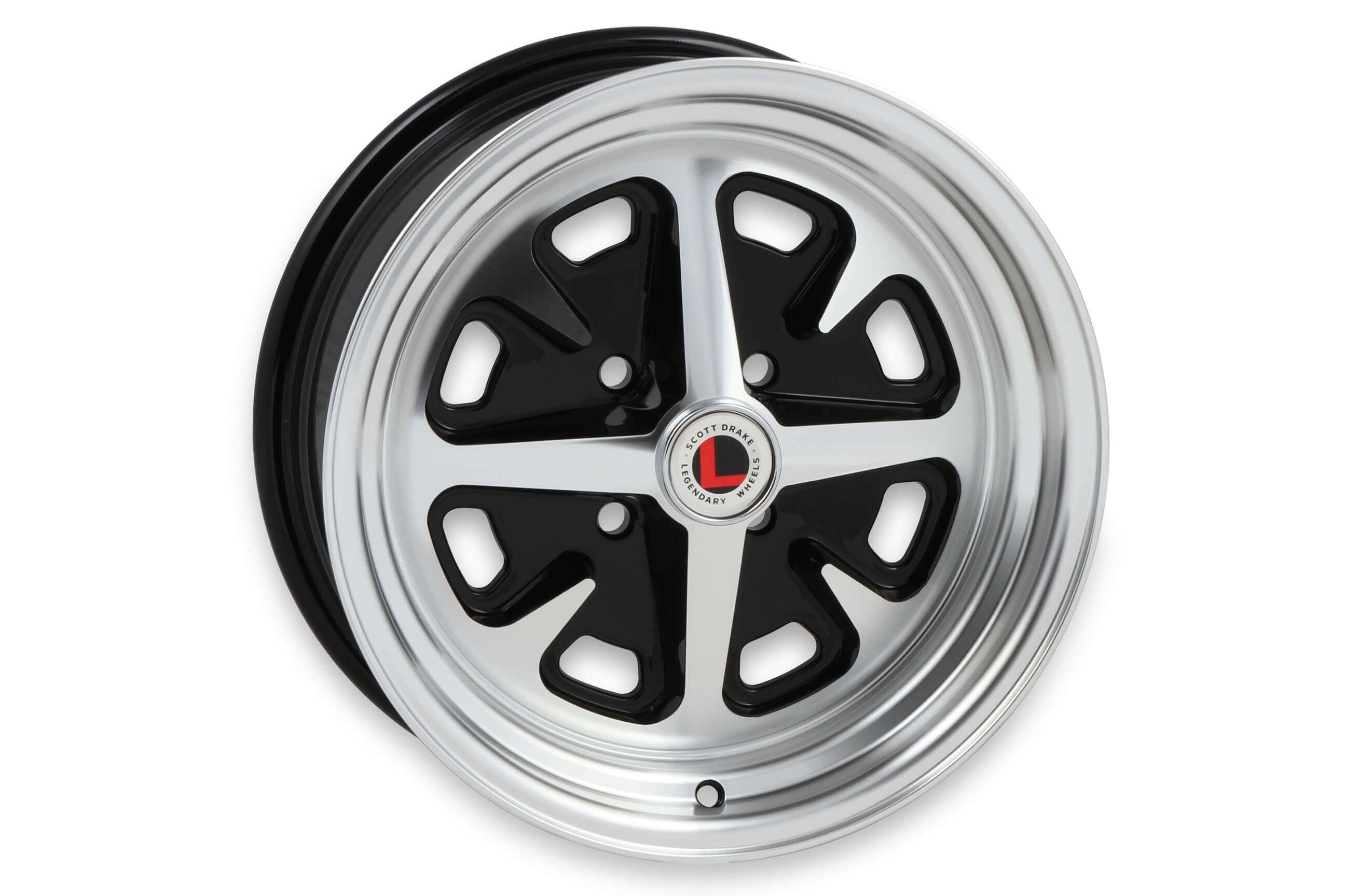 Legendary Wheels Magnum 400 15 x 6 in. 4 x 4.25 - 3.75 bs - Gloss Black/Machined