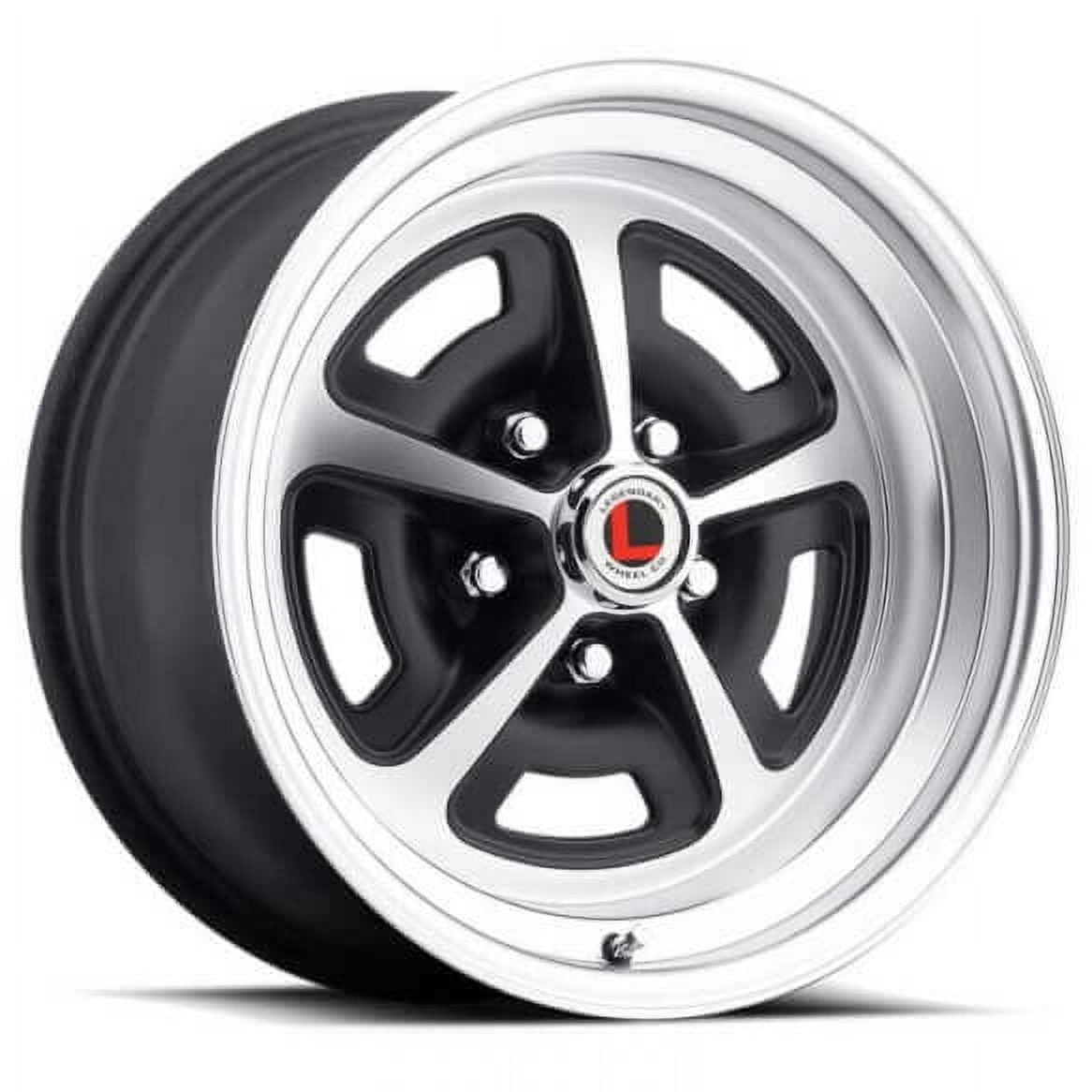 Legendary Wheels Magnum 500 - 17 x 7 in. - 5 x 4.5 - 4.25 bs - Satin Black/Machined