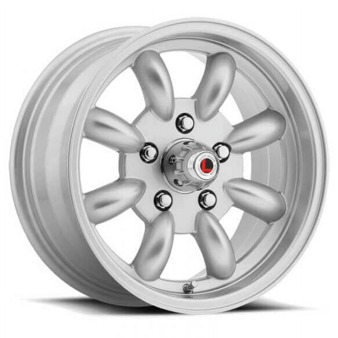 Legendary Wheels T/A 8-Spoke 15 x in. x 4.5 4.25 BS Silver Fits  select: 1966-1973 FORD MUSTANG, 1968-1969 PLYMOUTH SATTELITE