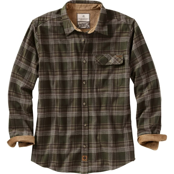 Legendary Whitetails Men's Buck Camp Flannel Shirt Long Sleeve Button Down 100% Cotton