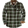 thumbnail image 1 of Legendary Whitetails Men's Buck Camp Flannel Shirt, Long Sleeve Plaid or Solid Heather Button Down, Casual Shirt for Men with Corduroy Cuffs and Collar, 1 of 5