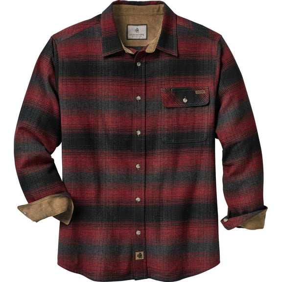 Legendary Whitetails Men's Buck Camp Flannel Shirt Long Sleeve Button Down 100% Cotton