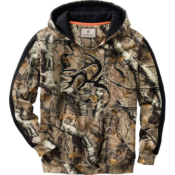 Legendary Whitetails Men's Camo Outfitter Hoodie Long Sleeve Sweatshirt