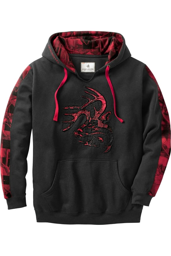 Men's Camo Plaid Outfitter Hoodie Pullover Long Sleeve Sweatshirt