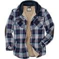 thumbnail image 1 of Legendary Whitetails Men's Camp Night Berber Lined Hooded Flannel Shirt Jacket, 1 of 4