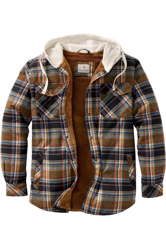 Camp Night Berber Lined Hooded Flannel, Outerwear Jackets (Men's)