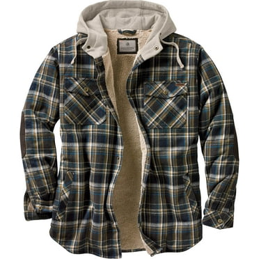 Legendary Whitetails Men's Maplewood Hooded Shirt Jacket - Walmart.com