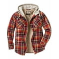 thumbnail image 1 of Legendary Whitetails Men's Camp Night Berber Lined Hooded Flannel, 1 of 5
