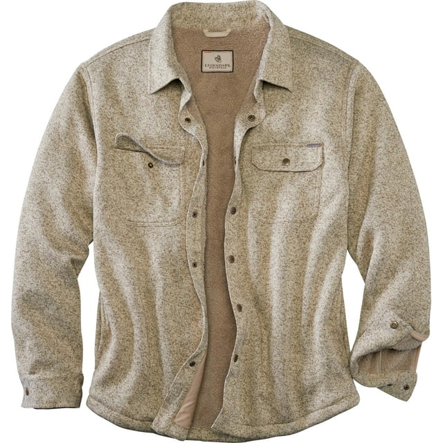 Legendary Whitetails Men's Camp Rebel Sherpa Lined Sweater Fleece Shirt