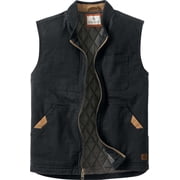 Legendary Whitetails Men's Canvas Cross Trail Vest, Outerwear Work Insulated Vest for Men, Quilted Utility Rugged Fall & Winter Clothing, Rugged Workwear