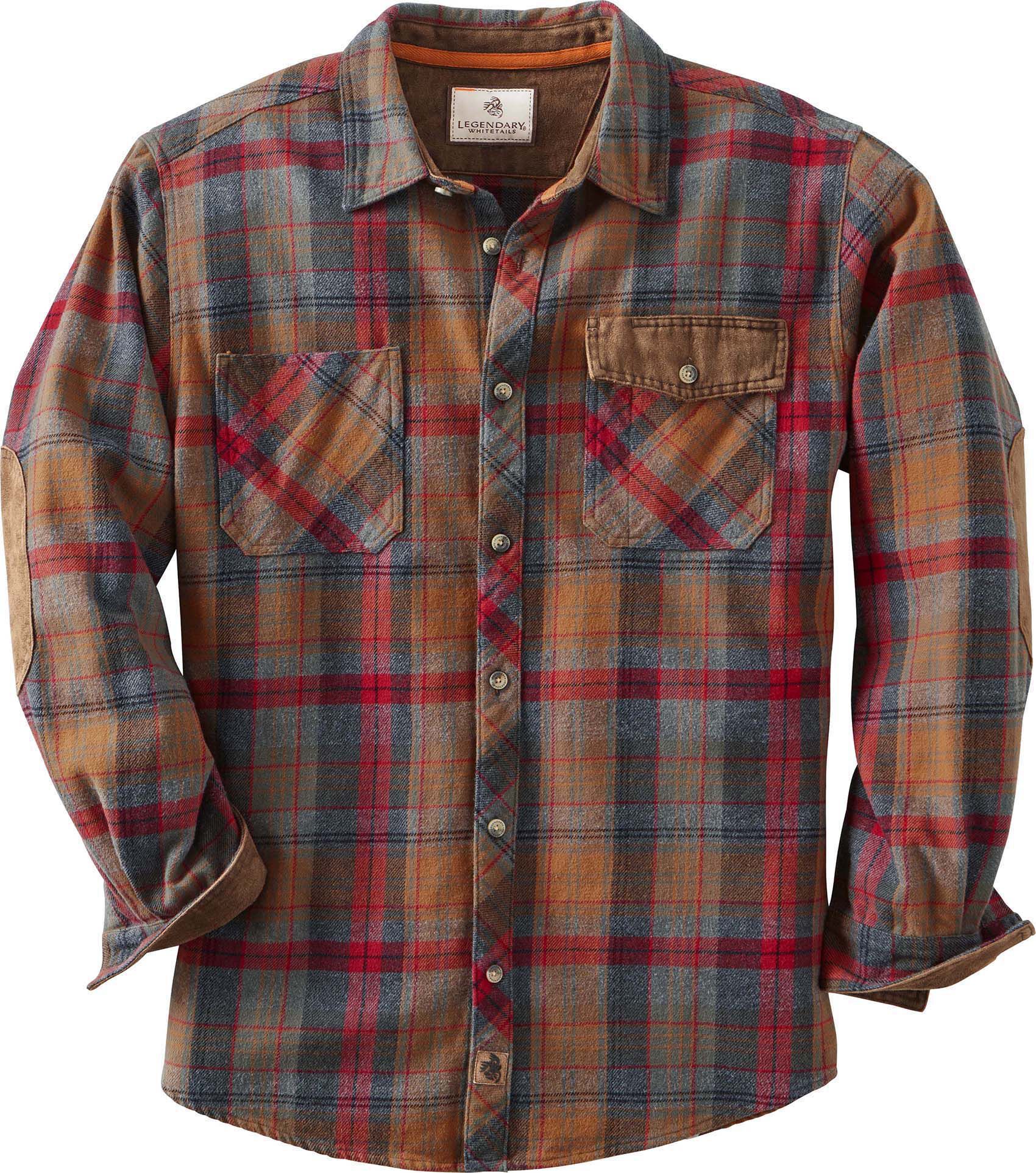 Legendary Whitetails Men's Harbor Heavyweight Long Sleeve Flannel Shirt ...