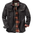 thumbnail image 1 of Legendary Whitetails Men's Journeyman Flannel Lined Shirt Jacket Water Resistant Waxed Cotton, 1 of 7