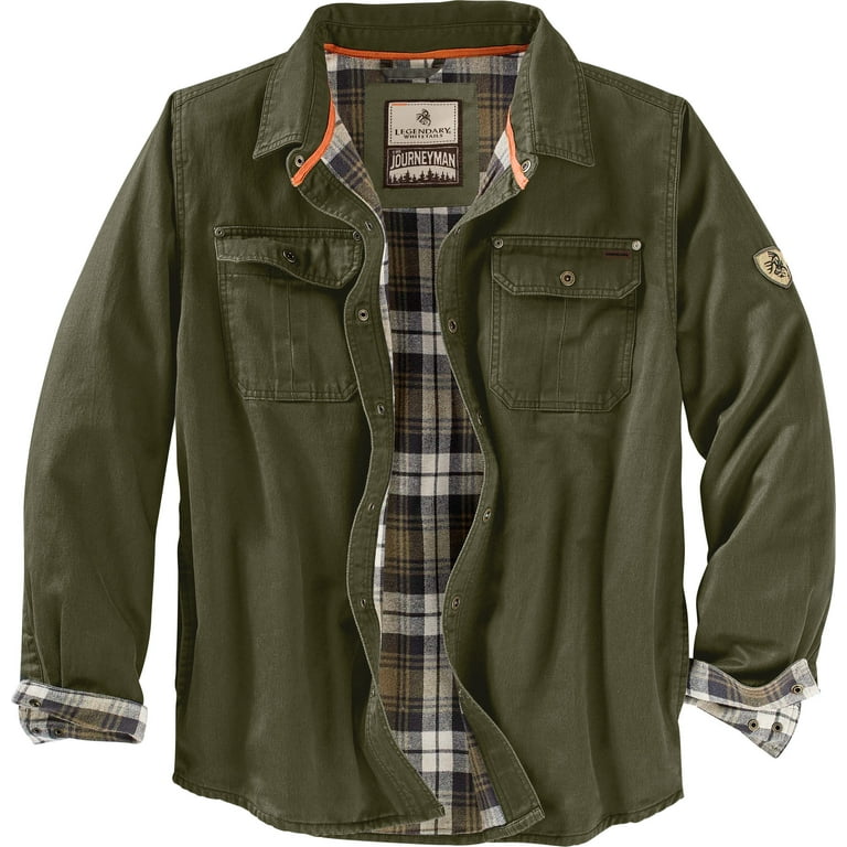 Legendary Whitetails Men's Journeyman Flannel Lined Shirt Jacket