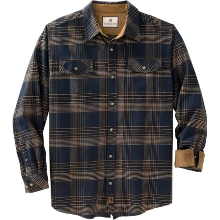 Legendary Whitetails Men's Legendary Stretch Plaid Flannel Long Sleeve Casual Button Down Western Style Winter Fall Clothing
