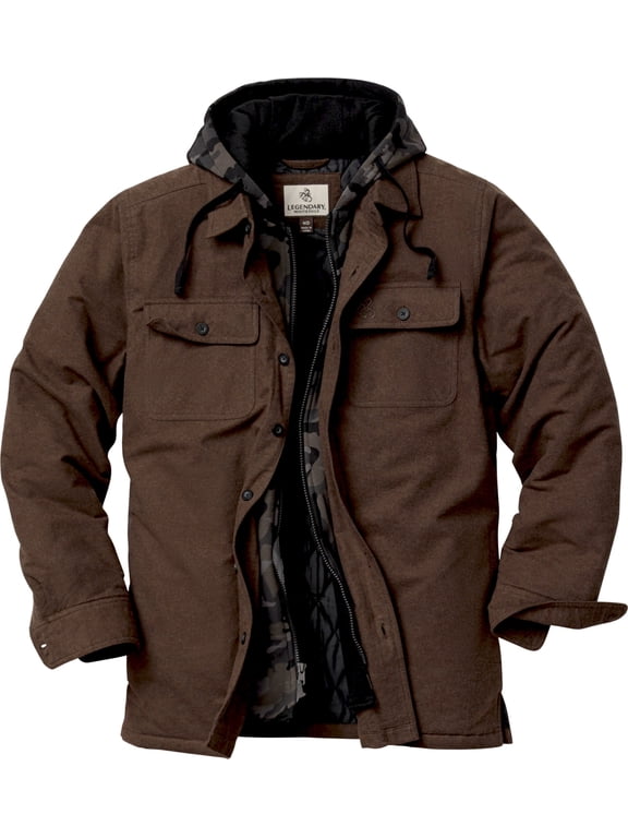 Men's Maplewood Hooded Flannel Shirt Jacket