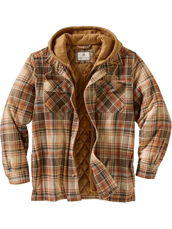 Men's Maplewood Hooded Flannel Shirt Jacket
