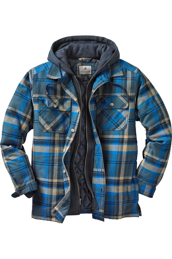 Men's Maplewood Hooded Flannel Shirt Jacket