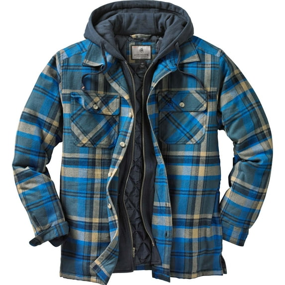 Legendary Whitetails Men's Maplewood Hooded Flannel Shirt Jacket