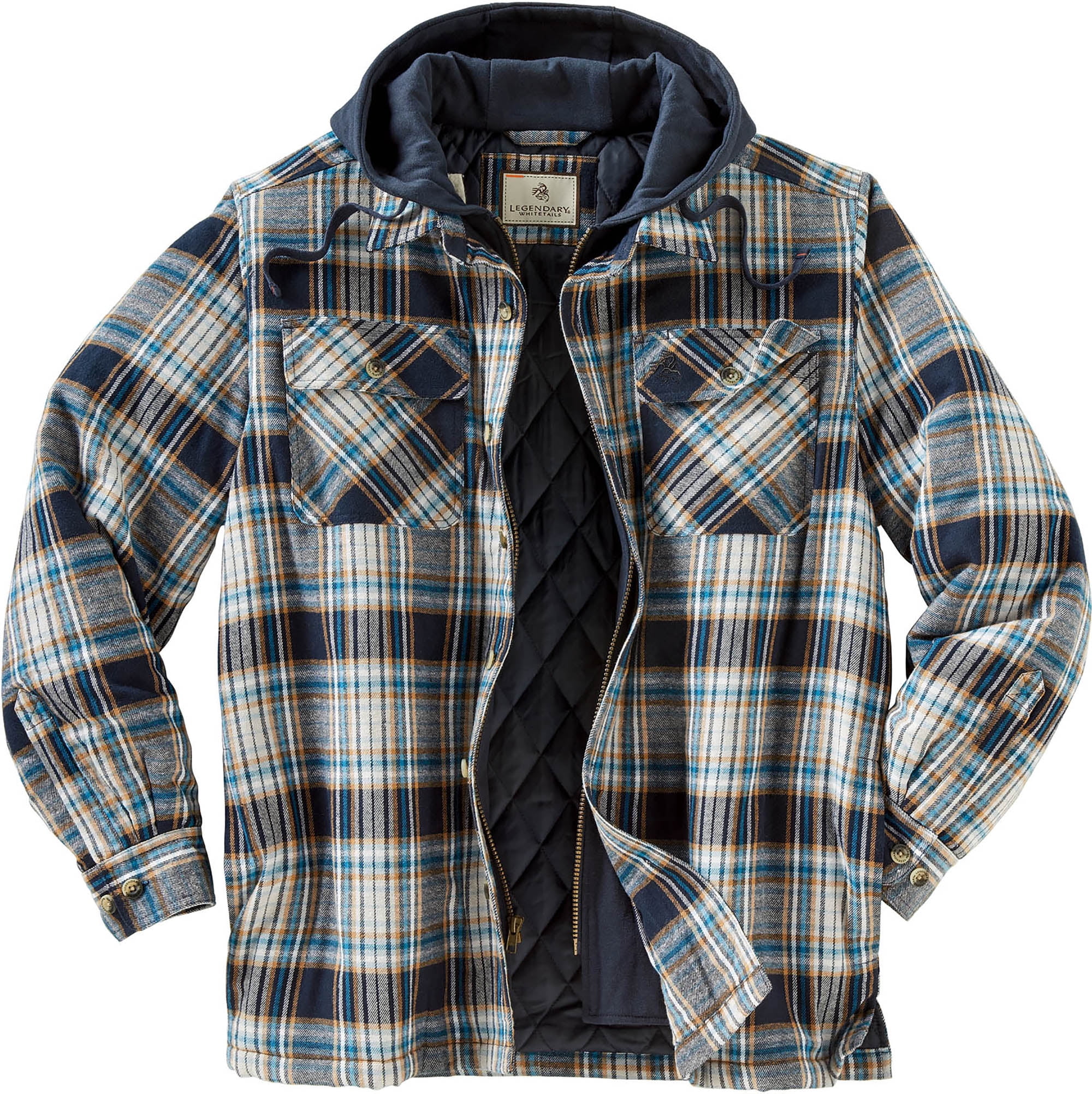 Legendary Whitetails Men's Maplewood Hooded Flannel Shirt Jacket