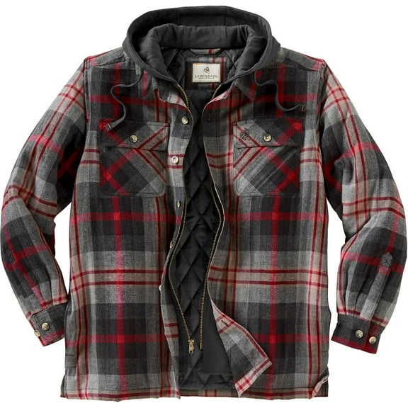 Legendary Whitetails Men's Maplewood Hooded Flannel Shirt Jacket