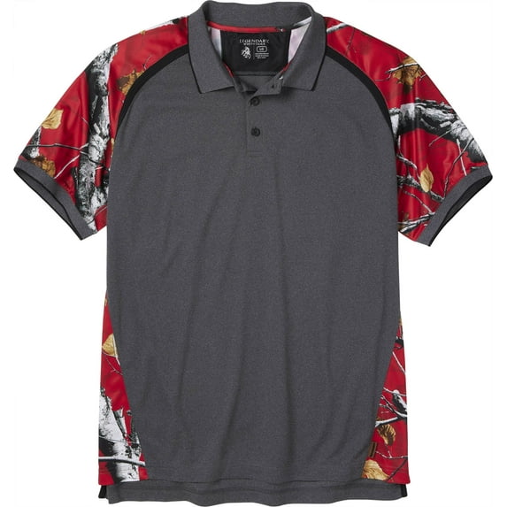 Legendary Whitetails Men's Pro Hunter Performance Polo Short Sleeve Shirt