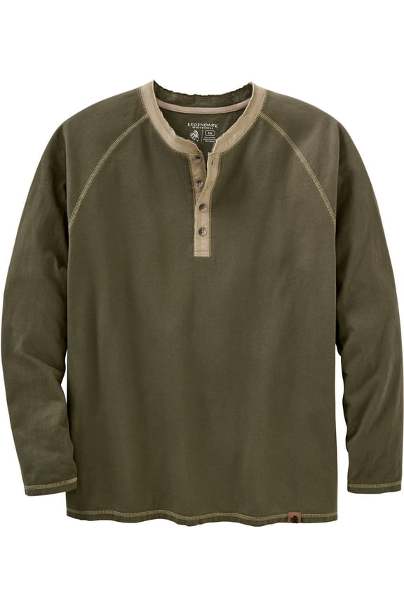 Men's Recluse Raglan Henley Long Sleeve Shirt