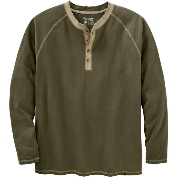 Legendary Whitetails Men's Recluse Raglan Henley Long Sleeve Shirt