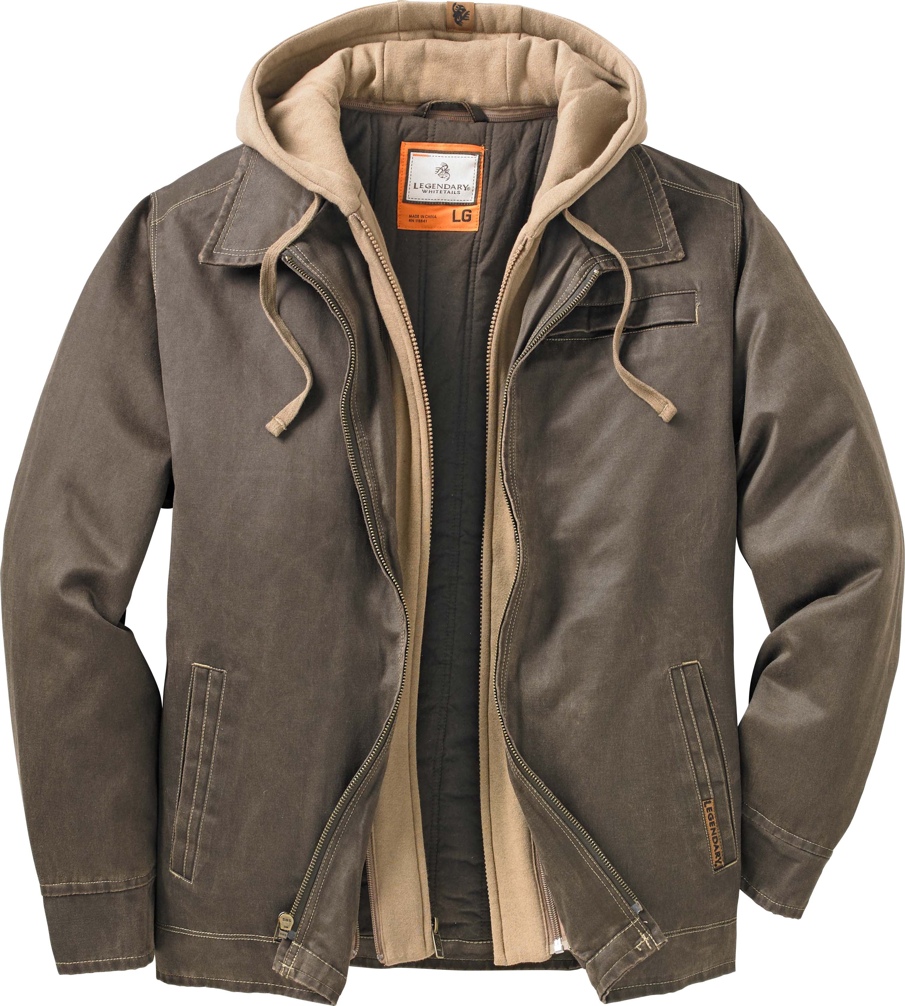 Legendary Whitetails Men's Rugged Full Zip Dakota Hooded Jacket