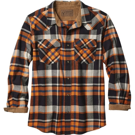 Legendary Whitetails Men's Stockyards Shotgun Western Flannel Long Sleeve Shirt