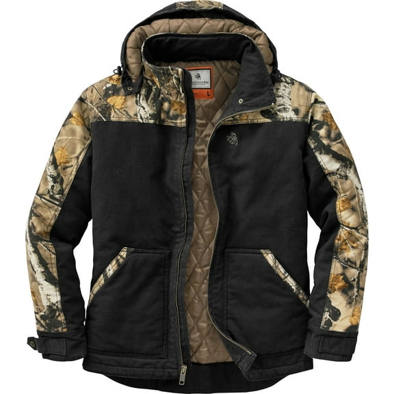 Legendary Whitetails Men's Winter Coat Quilted Canvas Workwear Water Repellent Insulated Jacket