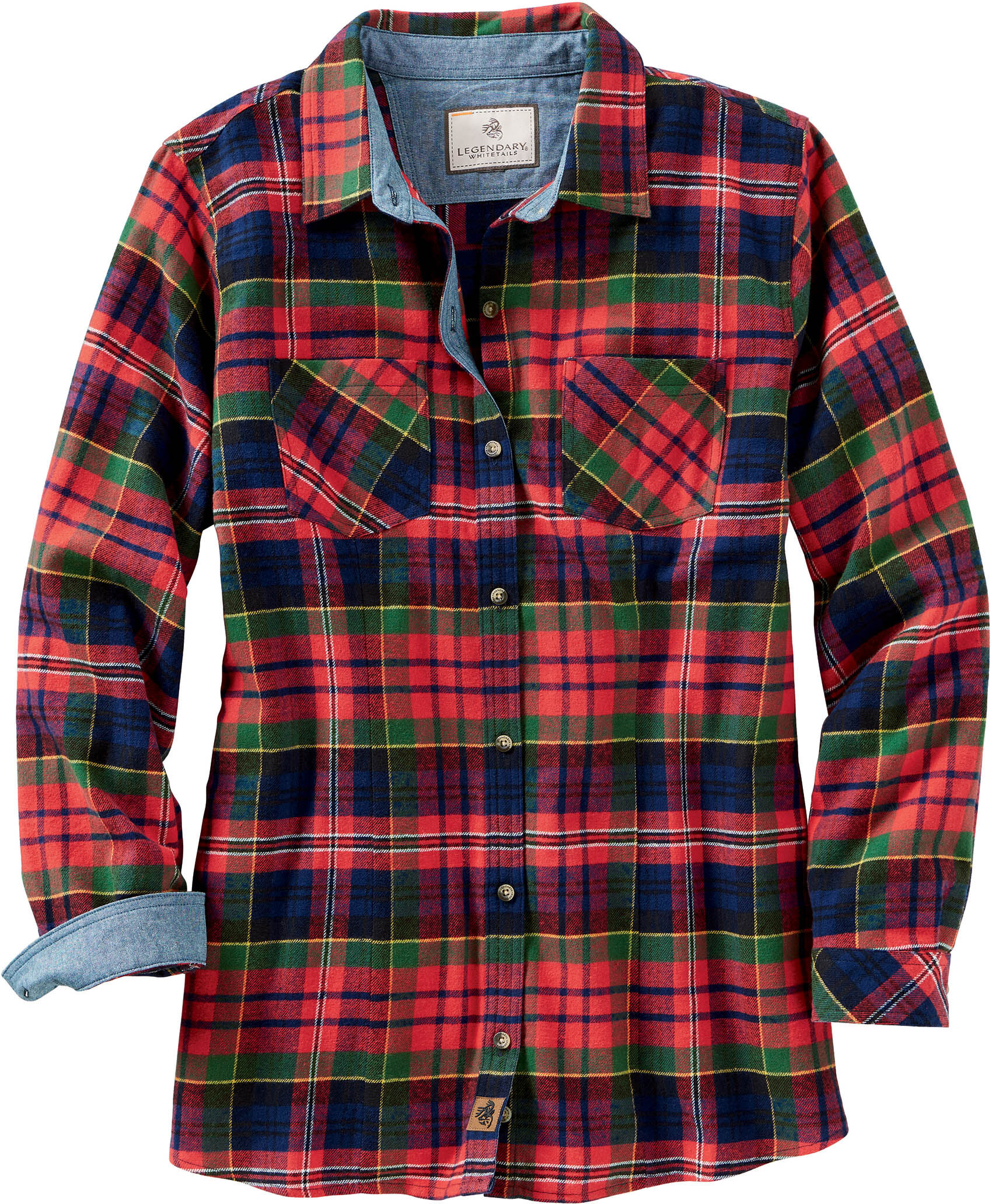 Legendary Whitetails Women's Cottage Escape Flannel Long Sleeve Plaid