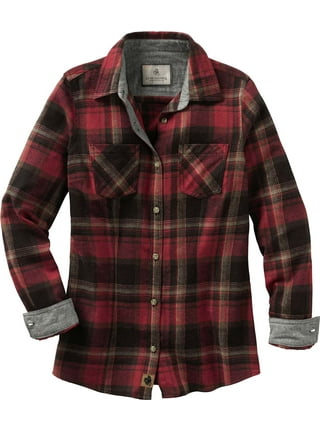 Women's fitted plaid shirt best sale