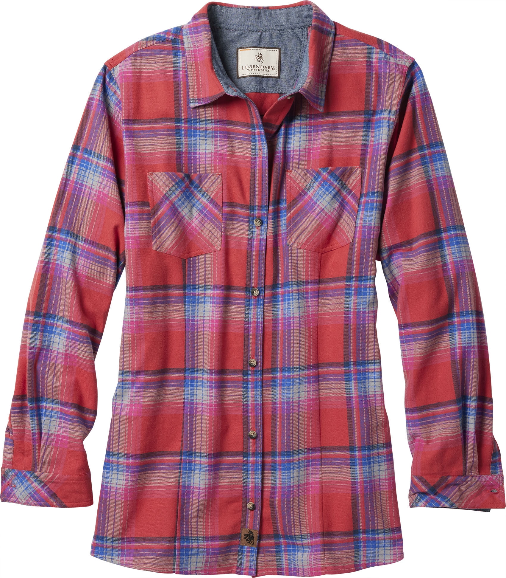 Legendary Whitetails Women's Cottage Escape Flannel Long Sleeve Plaid