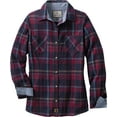 thumbnail image 1 of Legendary Whitetails Women's Cottage Escape Flannel Long Sleeve Plaid and Solid Color Clothes for Women, Fitted Button Down, 1 of 7
