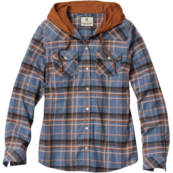 Legendary Whitetails Women's Lumber Jane Heavyweight Hooded Stretch Flannel Shirt
