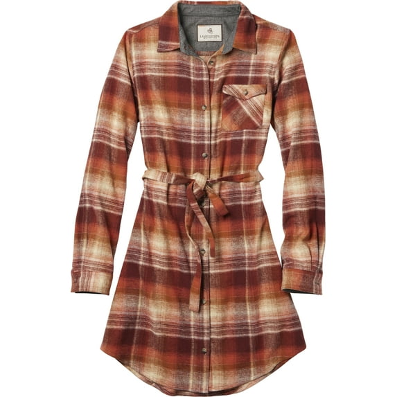 Legendary Whitetails Women's Open Spaces Flannel Long Sleeve Button Up Dress
