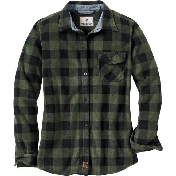 Legendary Whitetails Women's Trail Guide Fleece Long Sleeve Button Up Shirt