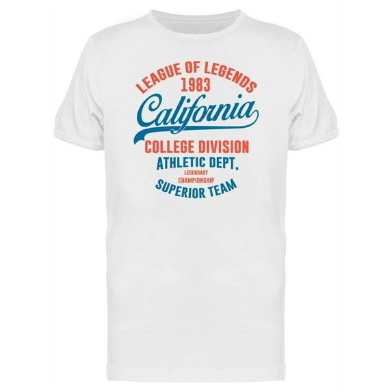 Legends 1983 California T-Shirt Men -Image by Shutterstock, Male XX-Large