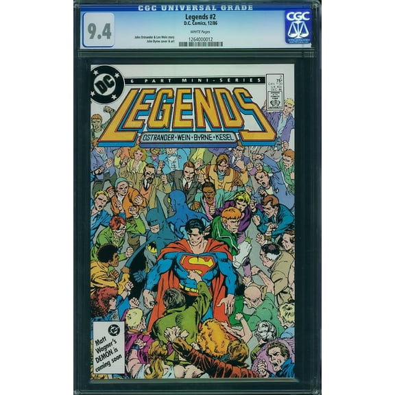 Legends #2 - CGC 9.4 Comic Book