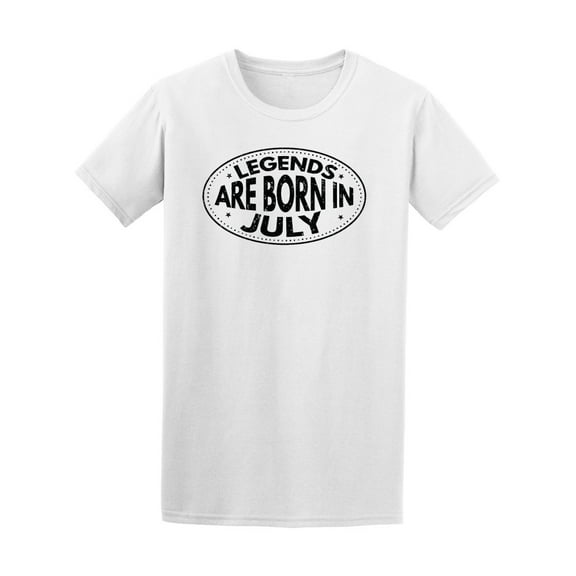 Legends Are Born Iin July Ink Men's Tee - Image by Shutterstock