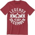 thumbnail image 1 of Legends Are Born In December Sagittarius Capricorn Zodiac Birthday Gift T-Shirt, 1 of 4