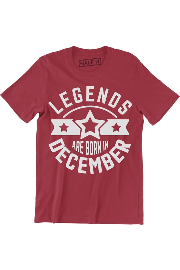 Legends Are Born In December Sagittarius Capricorn Zodiac Birthday Gift T-Shirt