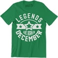thumbnail image 1 of Legends Are Born In December Sagittarius Capricorn Zodiac Birthday Gift T-Shirt, 1 of 4