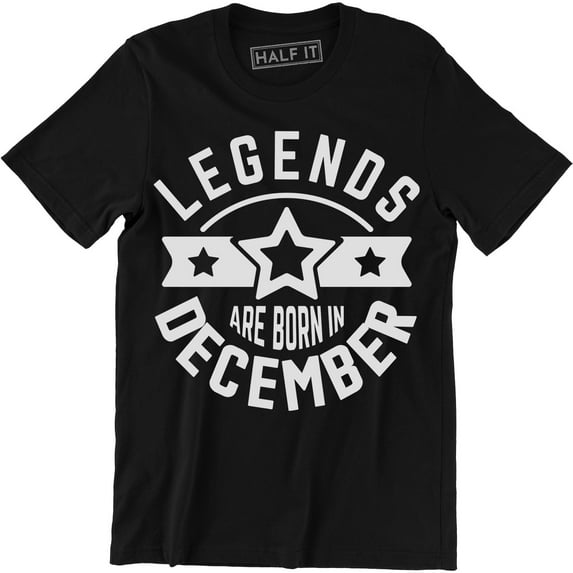 Legends Are Born In December Sagittarius Capricorn Zodiac Birthday Gift T-Shirt