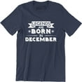 thumbnail image 1 of Legends Are Born In December Sagittarius Capricorn Zodiac Birthday Gift Tee Shirt, 1 of 4