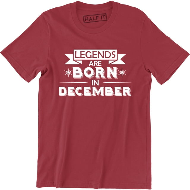 Legends Are Born In December Sagittarius Capricorn Zodiac Birthday Gift Tee Shirt