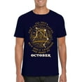 thumbnail image 1 of Legends Are Born In October Birthday Celebration Awesome T-Shirt, for men & women, up to size 5XL, 1 of 3