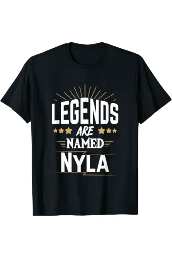 Legends Are Named Nyla Graphic T-Shirt, Size S-5XL