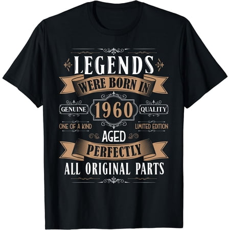 Legends Born In 1960 64Th Birthday 64 Years Old Bday Men T-Shirt, Unisex T-Shirt