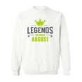thumbnail image 1 of Legends Born In August Crown Sweatshirt Men -Image by Shutterstock, Male Small, 1 of 4